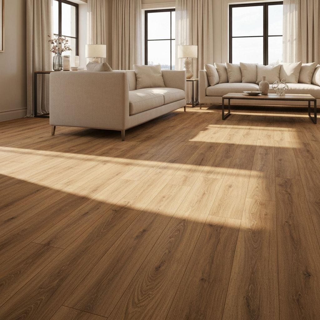 Premium vinyl flooring detail